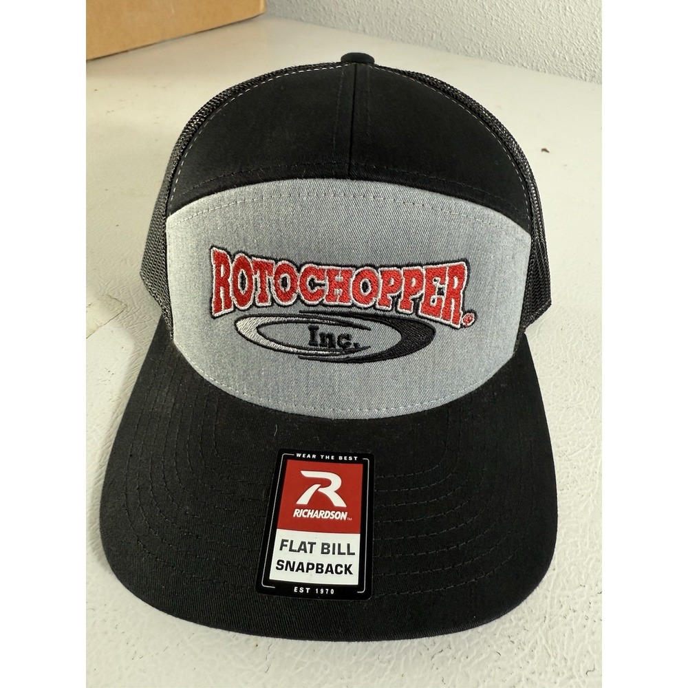 ROTOCHOPPER INC. Grinders Men's Black Baseball Hat Cap Strapback Richardson